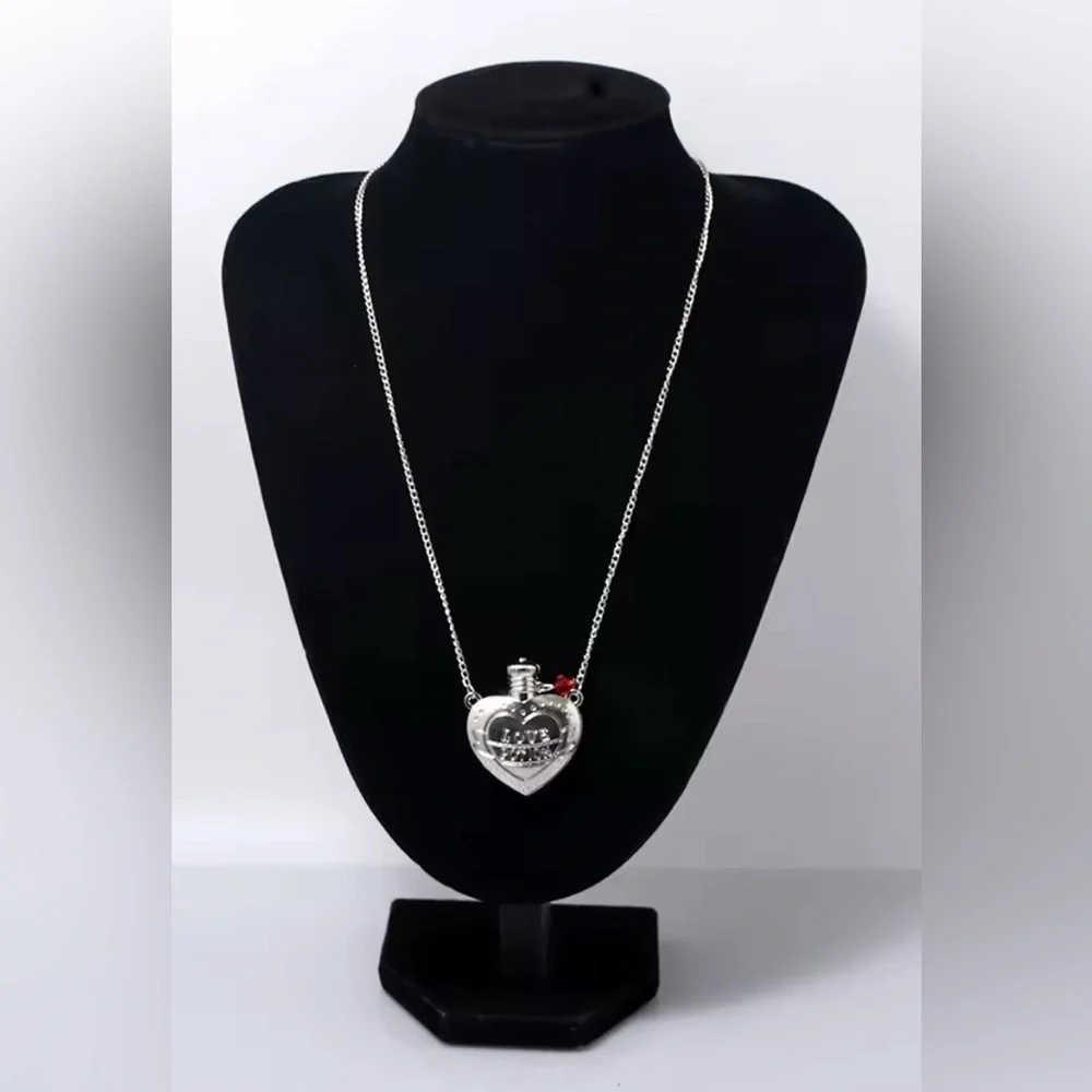 $28 or 3 For $35 Love Potion Pink Heart Bohemian Statement Pendant Necklace